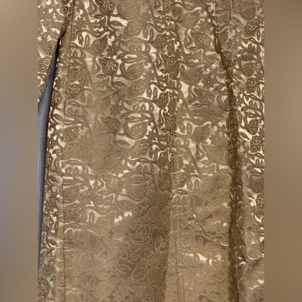 Anne Klein - Gold Tailored Trench and Skirt Suit set - Picture 7 of 16
